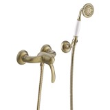 monomando ducha TRES-CLASIC latón viejo mate - 24216701LM