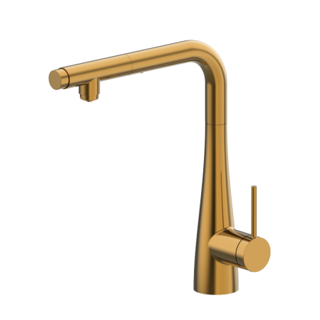 Monomando fregadero osmosis SPLIT oro cepillado - GOS005/OC - Imex