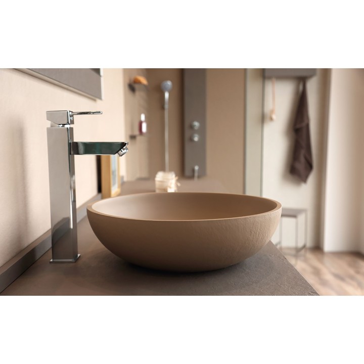 Lavabo resina sobre encimera Acquabella ON-TOP CIRCLE 3
