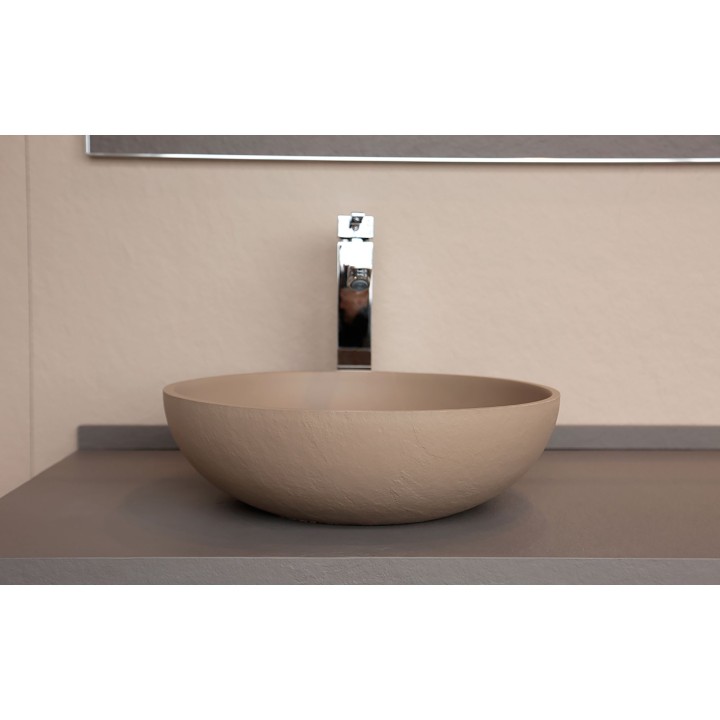 Lavabo resina sobre encimera Acquabella ON-TOP CIRCLE 2
