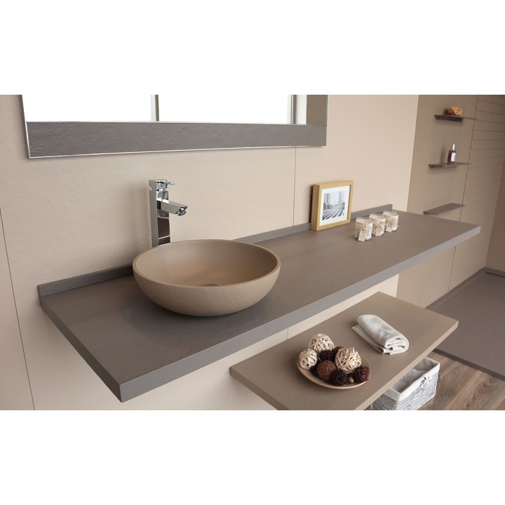 Lavabo resina sobre encimera Acquabella ON-TOP CIRCLE 4