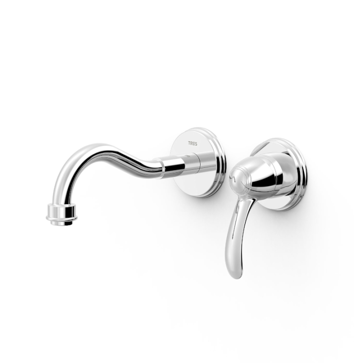 Monomando lavabo empotrado TRES-CLASIC cromo - 24220001 1