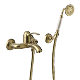 Monomando baño-ducha TRES CLASIC latón viejo mate - 24217001LM 1