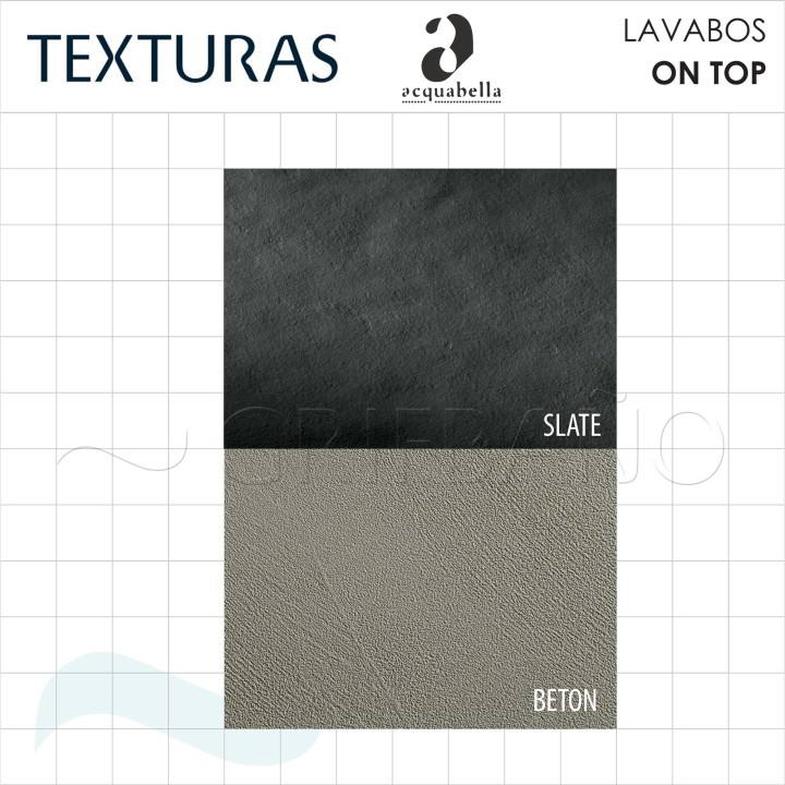 Lavabo resina sobre encimera Acquabella ON-TOP RECTANGLE 4