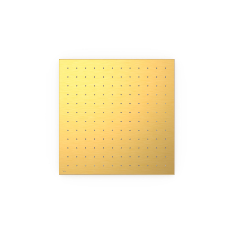Rociador ducha a techo TRES 405x405mm oro mate - 13495101OM