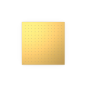 Rociador ducha a techo TRES 405x405mm oro mate - 13495101OM