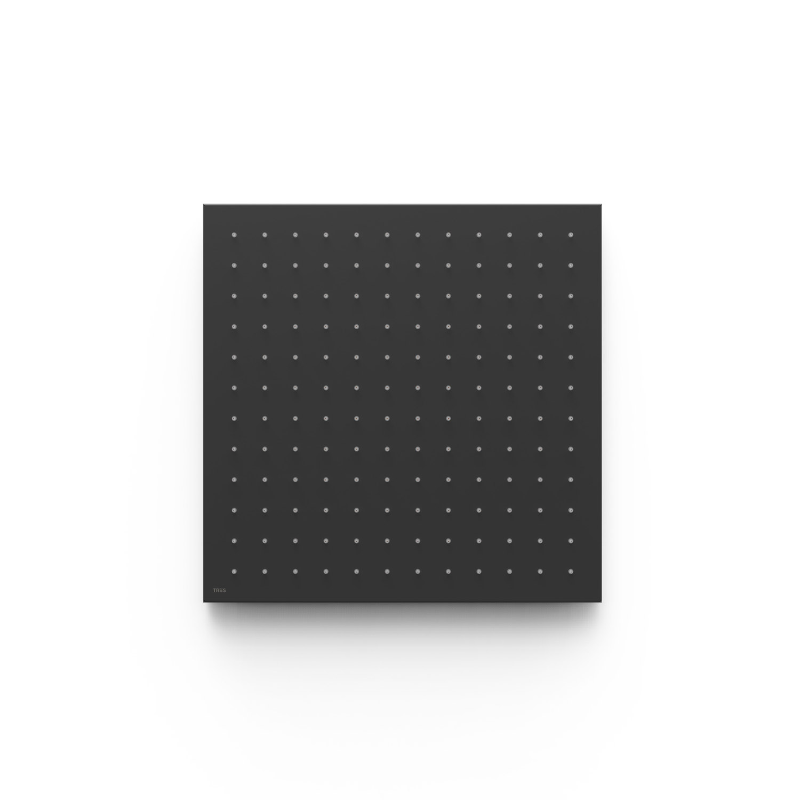 Rociador ducha a techo TRES 405x405mm negro mate - 13495101NM