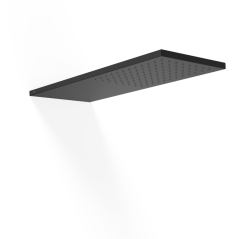 Rociador ducha INOX a pared 21x55 negro mate - 29990302NM - Tres