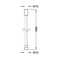 Flexo ducha TRES 1,50 m. oro mate satinado - 913460915OM