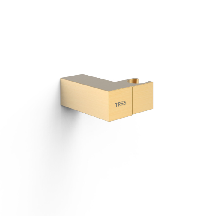 Soporte ducha TRES orientable oro mate - 107839OM