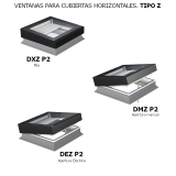 Ventana para cubierta plana FAKRO TIPO Z P2 con toldillo AMZ/Z 1