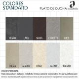 Plato ducha Acquabella resina HALO SLATE 4
