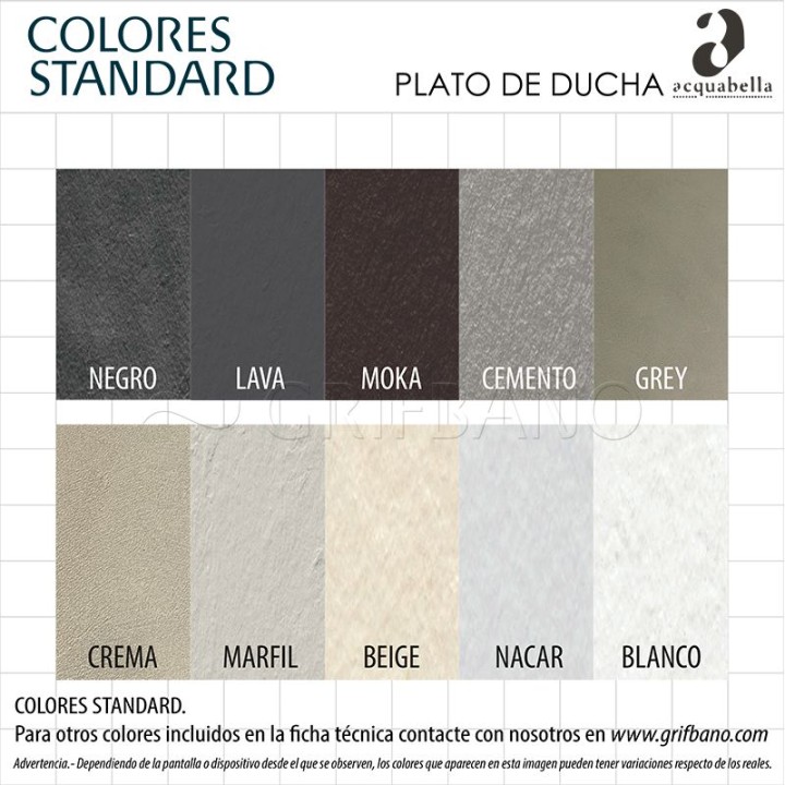 Plato ducha Acquabella resina HALO SLATE 4