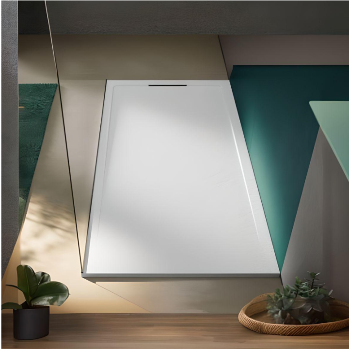 Plato ducha Acquabella resina HALO SLATE 1