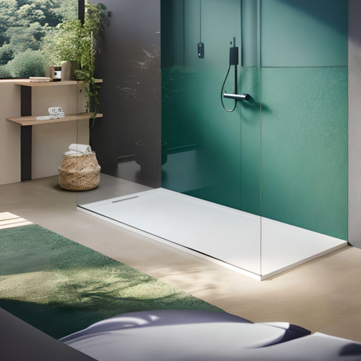 Plato ducha Acquabella resina HALO SLATE 2