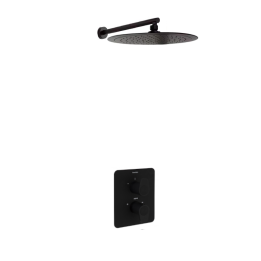 Kit termostático ducha empotrado 1-vías ALEXIA negro mate - K3624013NM 1