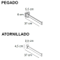 Toallero barra perpendicular LINK/TOP