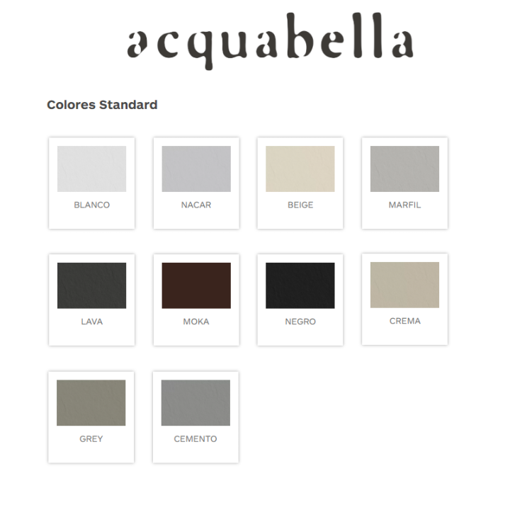 Estante Acquabella resina CORNER SHOW 3