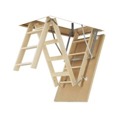 Escalera escamoteable de madera de tramos LWS SMART - Fakro