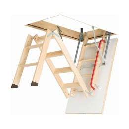 Escalera escamoteable de tramos de madera LWK KOMFORT - Fakro 1