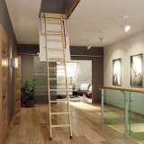 Escalera escamoteable de tramos de madera LWK KOMFORT - Fakro 8