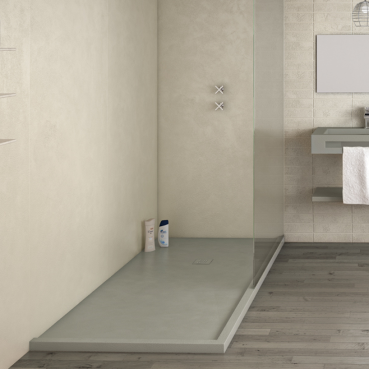 Plato ducha resina Acquabella BASE BETON 3