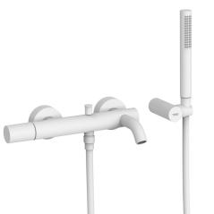 Monomando baño-ducha STUDY-TRES blanco mate - 26117001BM - Tres