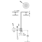 Kit monomando ducha empotrado 2-vías STUDY-TRES RAPID-BOX blanco mate - 26238003BM 2