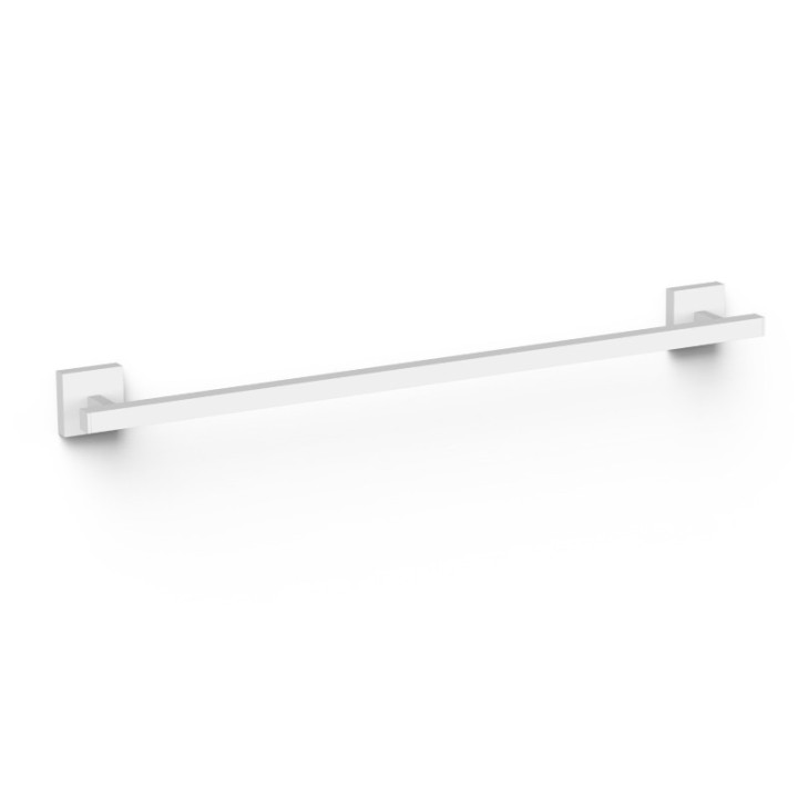 Toallero barra 60 CUADRADO blanco mate - 10723603BM 1