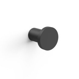 Percha pared REDONDO negro mate - 16123620NM 1
