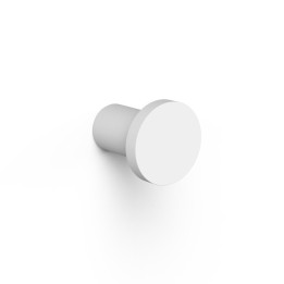 Percha pared REDONDO blanco mate - 16123620BM 1