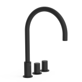 Bimando lavabo repisa STUDY-TRES negro mate - 06110501NM 1