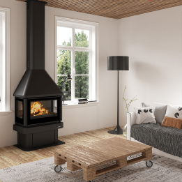 Chimenea de leña LISBOA 3 caras - Bronpi 1