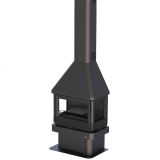 Chimenea de leña LISBOA 3 caras - Bronpi 2