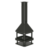 Chimenea de leña central HUELVA 4 caras - Bronpi 2