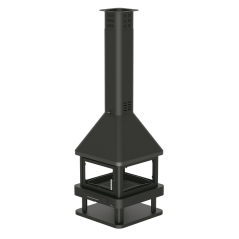 Chimenea de leña central HUELVA 4 caras - Bronpi