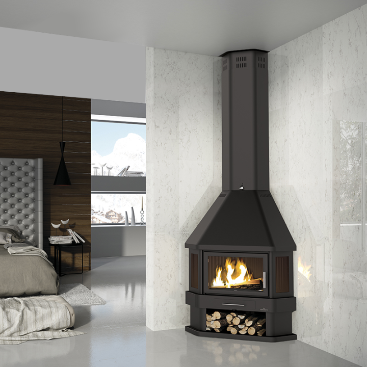 Chimenea de leña rincón LORCA R - Bronpi 1
