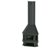 Chimenea de leña rincón LORCA R - Bronpi 2