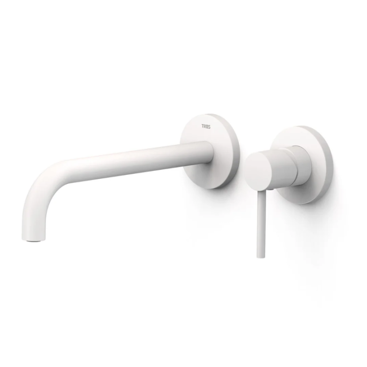 Monomando lavabo empotrado STUDY-TRES blanco mate - 2623002*BM 1