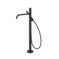 Monomando baño-ducha a suelo STUDY-TRES negro mate - 26247006NM
