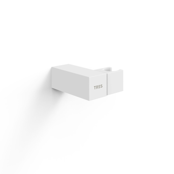 Soporte ducha TRES orientable blanco mate - 107839BM