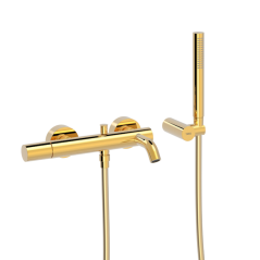 Monomando baño-ducha STUDY-TRES oro brillo - 26117001OR - Tres