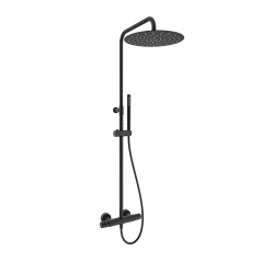 Conjunto termostático ducha TZAR negro mate - 345412RM300NM