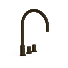Bimando lavabo repisa STUDY-TRES negro bronce - 06110501KMB - Tres