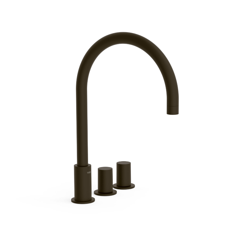 Bimando lavabo repisa STUDY-TRES negro bronce - 06110501KMB