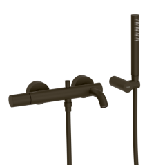 Monomando baño-ducha STUDY-TRES negro bronce - 26117001KMB - Tres