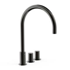 Bimando lavabo repisa STUDY-TRES negro metalizado - 06110501KM - Tres