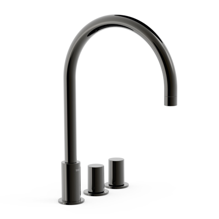 Bimando lavabo repisa STUDY-TRES negro metalizado - 06110501KM 1