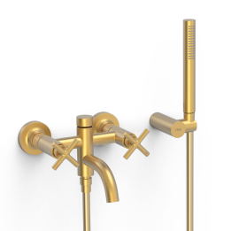 Bimando baño-ducha MONTBLANC-TRES oro mate - 28317601OM 1