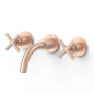 Bimando lavabo empotrado MONTBLANC-TRES oro rosa mate- 2833000*OPM